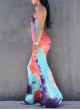 Women's Multicolored Tie Dyed Maxi Dress